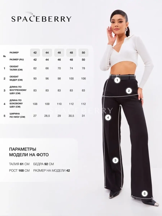 Брюки школьные прямые широкие палаццо классические